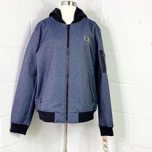 Levi's Soft Shell Varisty Bomber Jacket with Hood - Picture 6 of 8